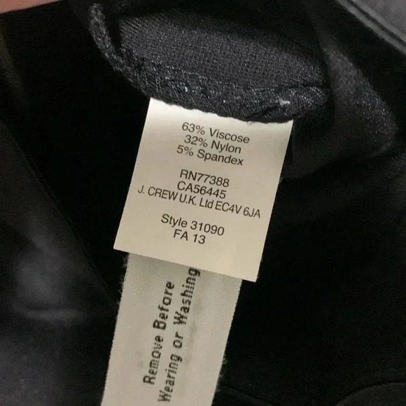 Women’s J.Crew Pixie Pants Size 2R Black With Back Zipper EUC - Picture 10 of 10